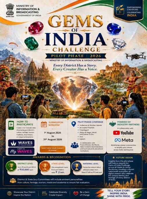 MIB launches Gems of India Challenge to promote digital creators