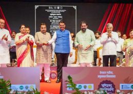 Maharashtra CM Fadnavis lays foundation stone for 3 National Highway Projects in Pune