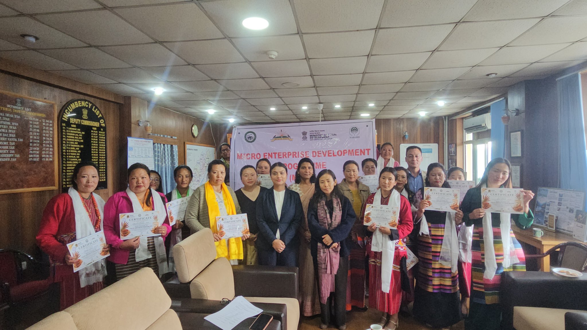 अरुणाचल प्रदेश के तवांग में रागी मूल्यवर्धन पर 15 दिवसीयसूक्ष्‍म उद्यम विकास कार्यक्रम संपन्न