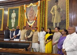 Defence Minister Rajnath Singh pays tributes to Dr. Syama Prasad Mookerjee on his birth anniversary