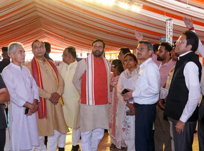 पीएम मोदी के आगमन से पहले मुख्यमंत्री नायब सिंह सैनी ने जींद का दौरा किया