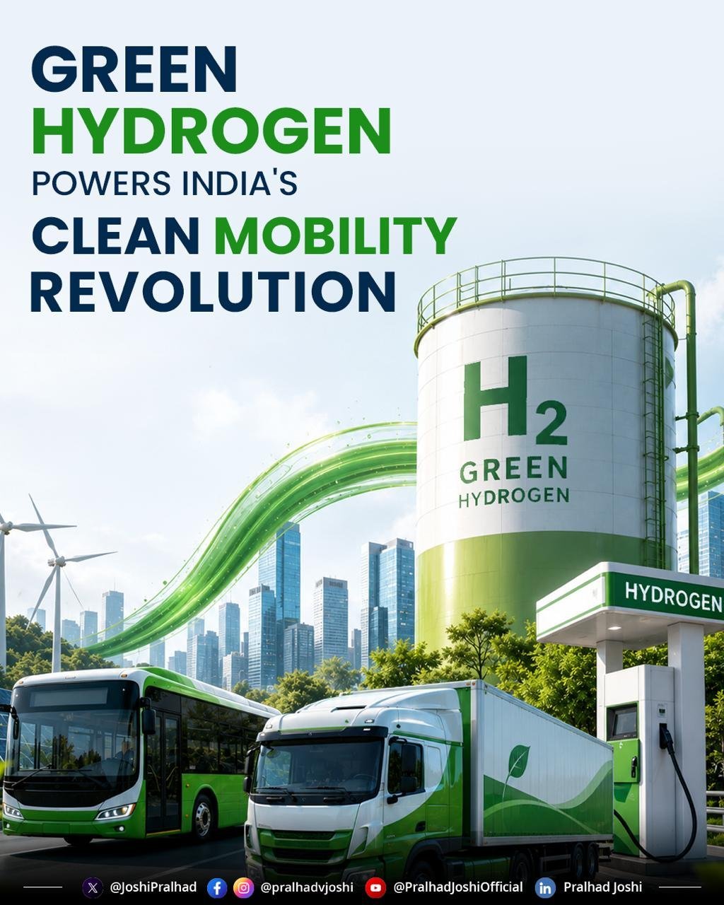 Hydrogen is driving India’s journey towards sustainable transport future: Union Minister Pralhad Joshi