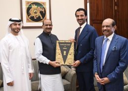 Lok Sabha Speaker Meets UAE Delegation at Parliament House