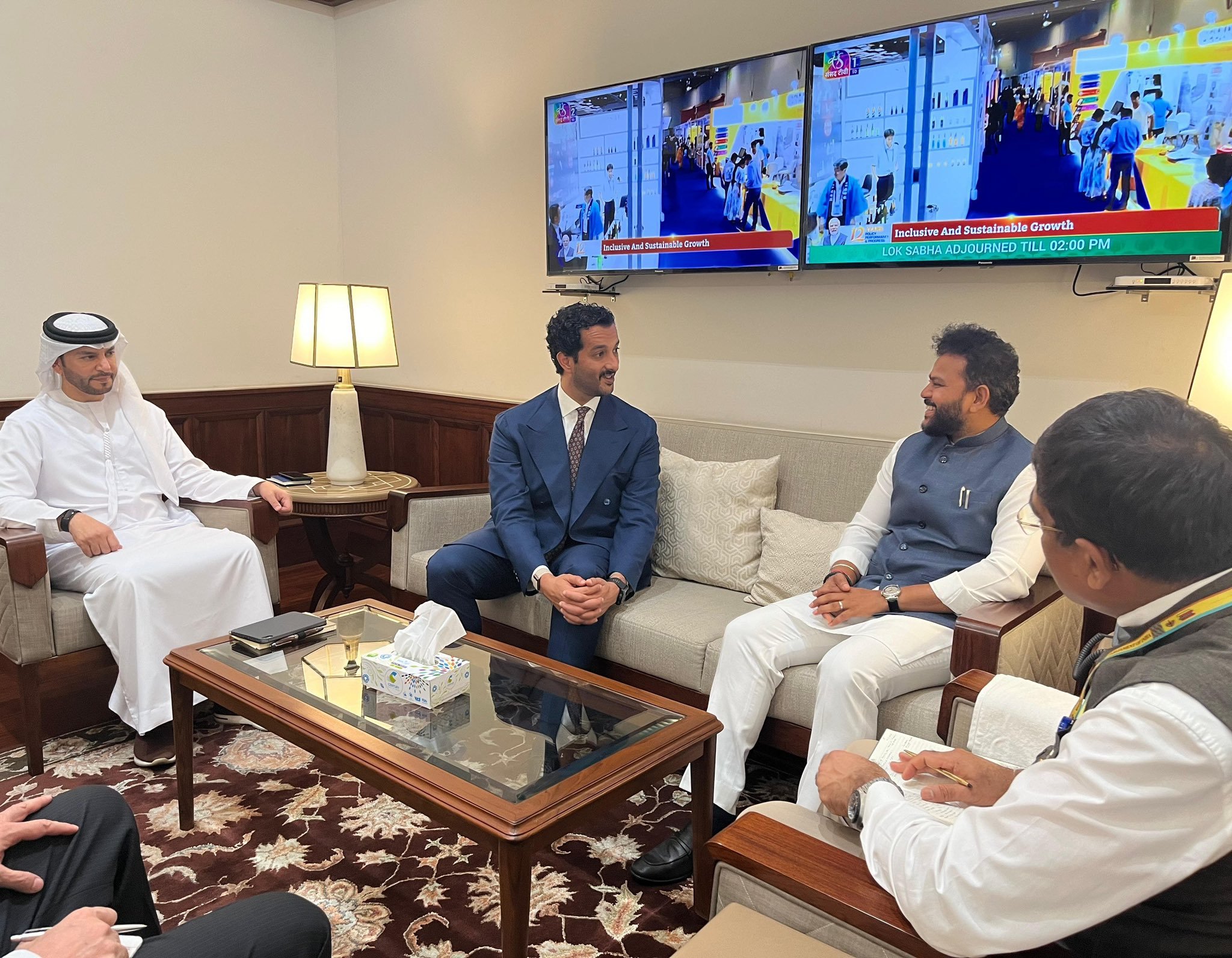 Civil Aviation Minister Kinjarapu Rammohan Naidu, UAE Minister Discuss Aviation Cooperation