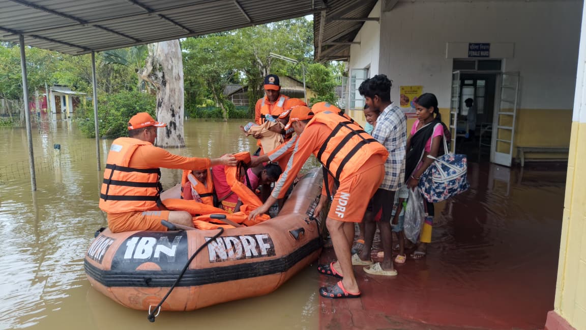 Rescue & relief operations intensify across Flood-hit Assam