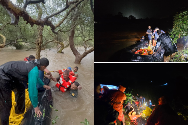 ICG rescues 170 stranded people from flood-hit Daman, Dadra and Nagar Haveli, South Gujarat