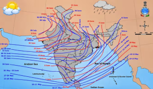 दक्षिण-पश्चिम मानसून ने पूरे देश में दस्तक दी