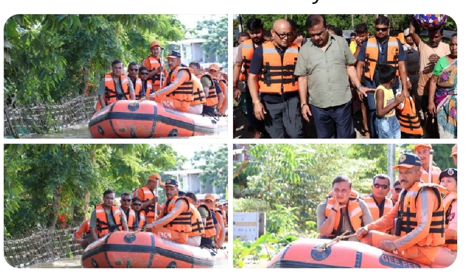 শিৱসাগৰ, চৰাইদেউ, যোৰহাটৰ বান প্ৰভাৱিত এলেকা আৰু সাহায্য শিবিৰ পৰিদৰ্শন মুখ্যমন্ত্ৰী ড° হিমন্ত বিশ্ব শৰ্মাৰ