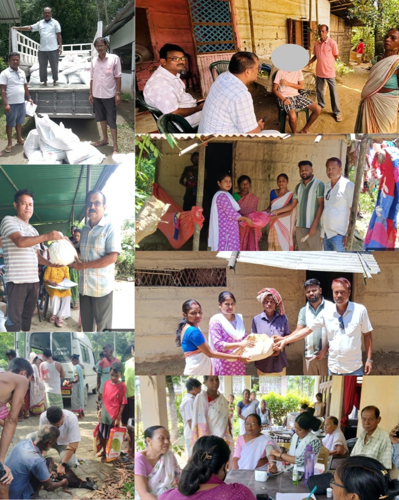 বান বিধ্বস্ত শিৱসাগৰ আৰু চৰাইদেউত অব্যাহত জিলা প্ৰশাসন-স্বেচ্ছাসেৱী সংগঠনসমূহৰ বান সাহায্য বিতৰণ কাৰ্যসূচী