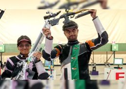 ISSF: Indian duo secure Bronze in 10m air rifle mixed team event