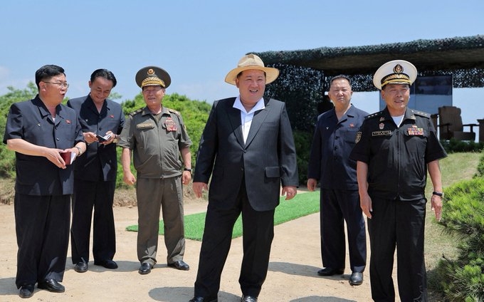North Korea: Kim Jong Un observes test of 5,000-ton warship Kang Kon