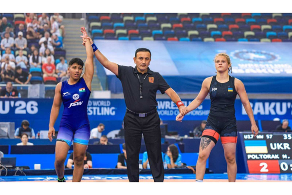 India wins one silver and two bronze medals at U17 World Wrestling Championships