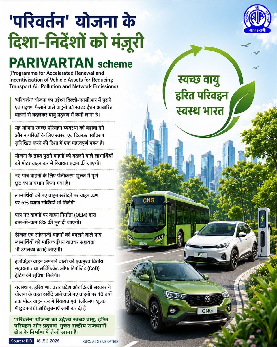 Old & high-emission vehicles in Delhi-NCR to be replaced with cleaner vehicles