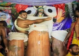 Adharapana in Puri:  specially prepared sweet beverage offered to Holy Trinity  
