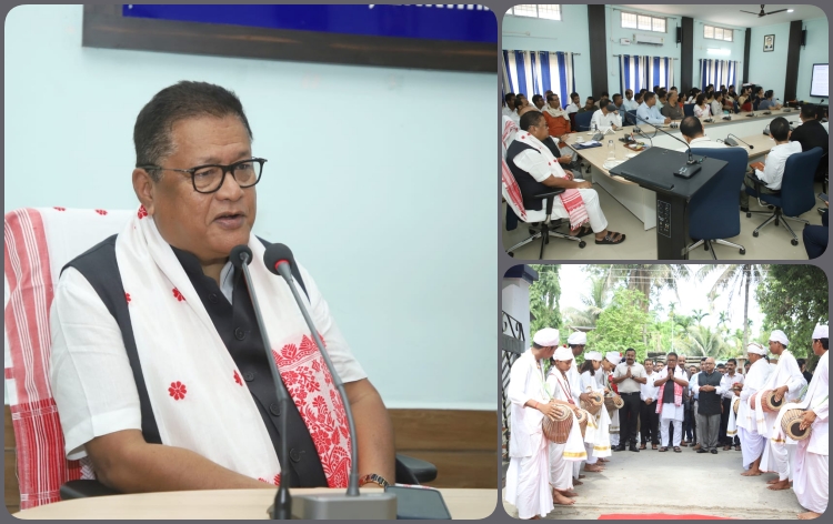 নাৰায়ণপুৰৰ মাধৱদেৱ বিশ্ববিদ্যালয় পৰিদৰ্শন কৰি বিশ্ববিদ্যালয়খনৰ শৈক্ষিক, প্রশাসনিক আৰু আন্তঃগাথনিৰ অগ্ৰগতি পর্যালোচনা শিক্ষামন্ত্রী ডাঃ ৰণোজ পেগুৰ