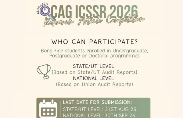 CAG and ICSSR organise nationwide Research Article Competition for young scholars