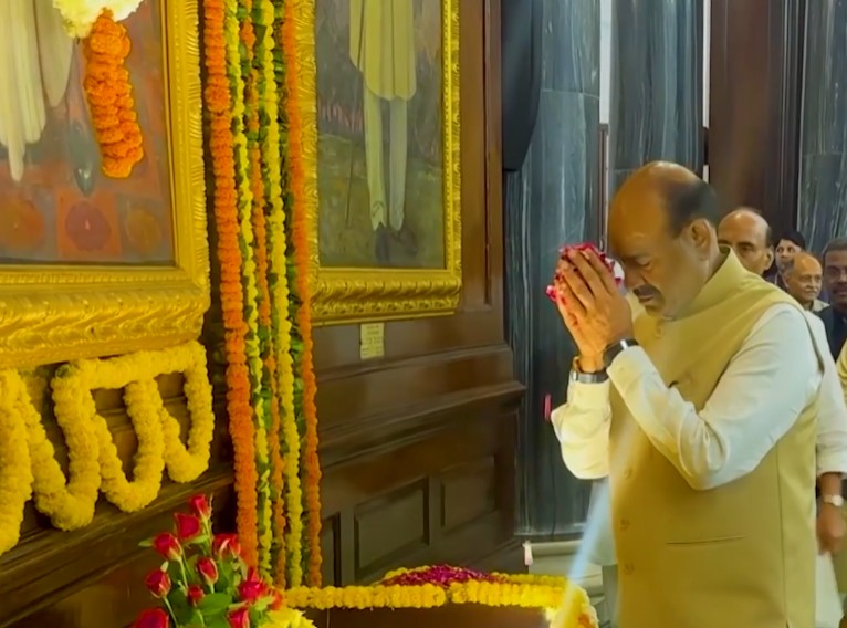 LS Speaker Om Birla pays tributes to Dr Syama Prasad Mookerjee on his 125th birth anniversary