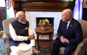 पीएम मोदी और न्यूज़ीलैंड के पीएम क्रिस्टोफर लक्सन के बीच वार्ता; व्यापार और रक्षा सहयोग पर चर्चा