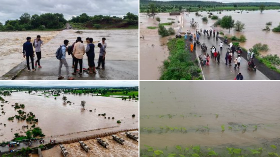 पावसामुळं यवतमाळ आणि धुळ्यात ५ जणांचा मृत्यू