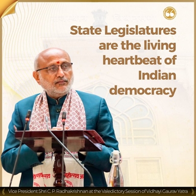 State legislatures are the heartbeat of Indian democracy: Vice President C. P. Radhakrishnan 