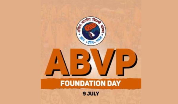 HM Amit Shah greets ABVP workers on Foundation Day