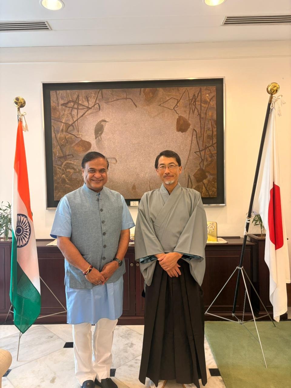 নতুন দিল্লীত ওন কেইচিৰ সৈতে ড০ হিমন্ত বিশ্ব শর্মাৰ আলোচনা