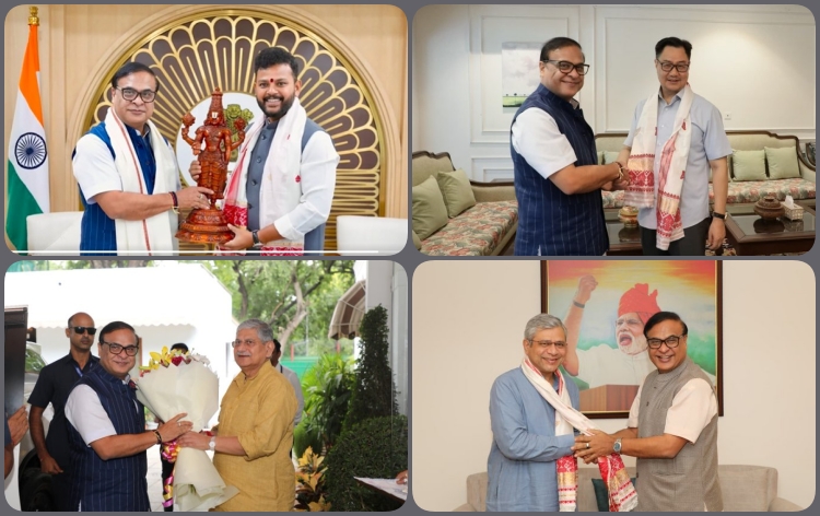৪ গৰাকী কেন্দ্ৰীয় মন্ত্ৰীৰ সৈতে ড° হিমন্ত বিশ্ব শৰ্মা সুকীয়া সুকীয়া বৈঠকত মিলিত