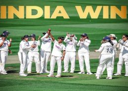 India crush England by 270 runs to win historic first women’s test at Lord’s
