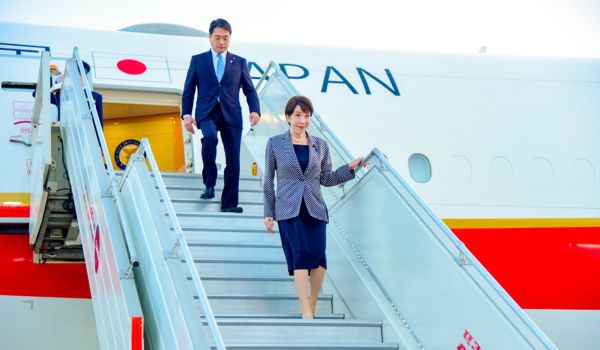 Prime Minister of Japan Sanae Takaichi arrives in New Delhi discusses a three-day visit to India news image