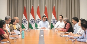 Union Minister Pralhad Joshi takes charge as Education Minister