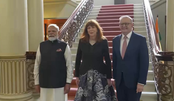 PM Modi arrives at Government House in Victoria for 3rd India-Australia Leaders’ Summit