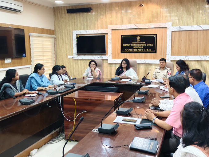 সমাগত স্বাধীনতা দিৱস উপলক্ষে মৰিগাঁও জিলা আয়ুক্তৰ সভাকক্ষত এখন বৈঠক অনুষ্ঠিত
