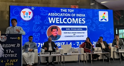 Union Minister Piyush Goyal addresses 17th Toy Biz International B2B Expo in New Delhi