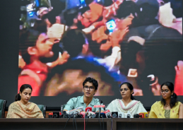 Families allege Delhi Police personnel were deliberately targeted during Jantar Mantar protest Families allege Delhi Police personnel were deliberately targeted during Jantar Mantar protest
