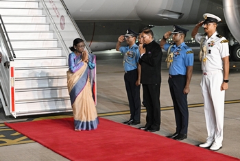 President Droupadi Murmu returns to New Delhi after concluding her three-nation visit to Moldova, North Macedonia & Romania