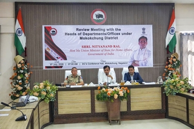 MoS Nityanand Rai holds review meeting in Nagaland’s Mokokchung district 