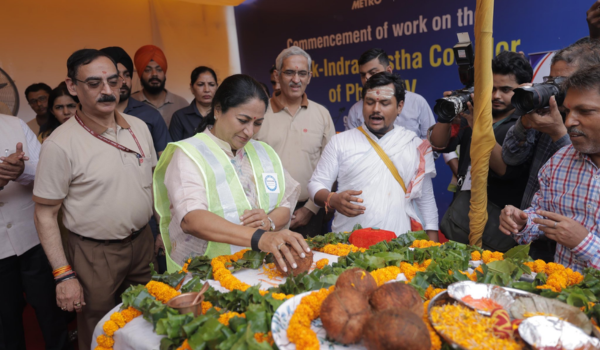 दिल्ली :डीएमआरसी ने इंद्रलोक-इंद्रप्रस्थ कॉरिडोर का निर्माण कार्य शुरू किया
