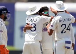 India defeat Srilanka in first Test by 165 runs; Manav Suthar takes 6 wickets India defeat Srilanka in first Test by 165 runs; Manav Suthar takes 6 wickets