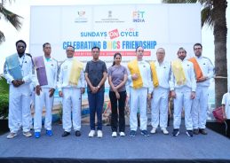 Sports Dr Mansukh Mandaviya joins BRICS Friendship Cycling Event in Visakhapatnam