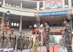 BSF celebrates 80th Independence Day at Attari-Wagah Joint Check Post in Amritsar