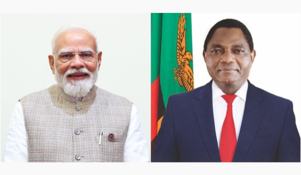 PM Modi congratulates Hakainde Hichilema on being re-elected as Zambia President