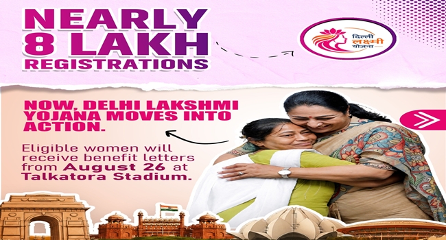 Delhi govt to hand over approval letters to four thousand eligible women beneficiaries under Lakshmi Yojana today