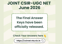 NTA releases final answer keys for Joint CSIR-UGC NET examination NTA releases final answer keys for Joint CSIR-UGC NET examination