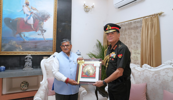 COAS Dhiraj Seth apprises Punjab Governor Gulab Chand Kataria of internal security developments