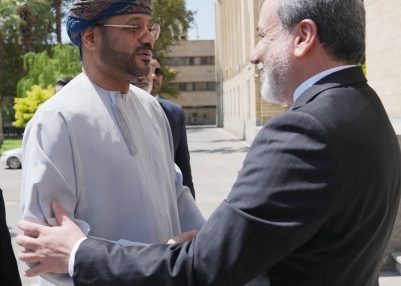 Oman’s Foreign Minister Badr al-Busaidi meets his Iranian counterpart Abbas Araghchi in Tehran Oman’s Foreign Minister Badr al-Busaidi meets his Iranian counterpart Abbas Araghchi in Tehran