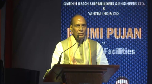 Defence Minister Rajnath Singh stresses need for self-reliance in making warships, offshore vessels