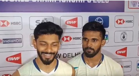 बी.डब्‍ल्‍यू.एफ. विश्व बैडमिंटन चैंपियनशिप में भारत के एम आर अर्जुन-हरिहरन अमसाकरुनन पुरुष डबल्स के दूसरे दौर में पहुंचे