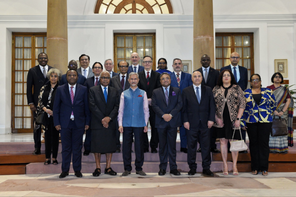 EAM Jaishankar Interacts with UN Permanent Representatives from 17 Countries
