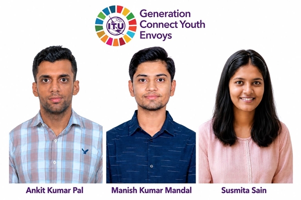 DoT empowers youth by selecting three Sanchar Mitras as envoys of ITU
