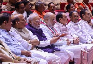 एनडीए संसदीय दल की साप्ताहिक मंगल मिलन बैठक आज सुबह नई दिल्ली में